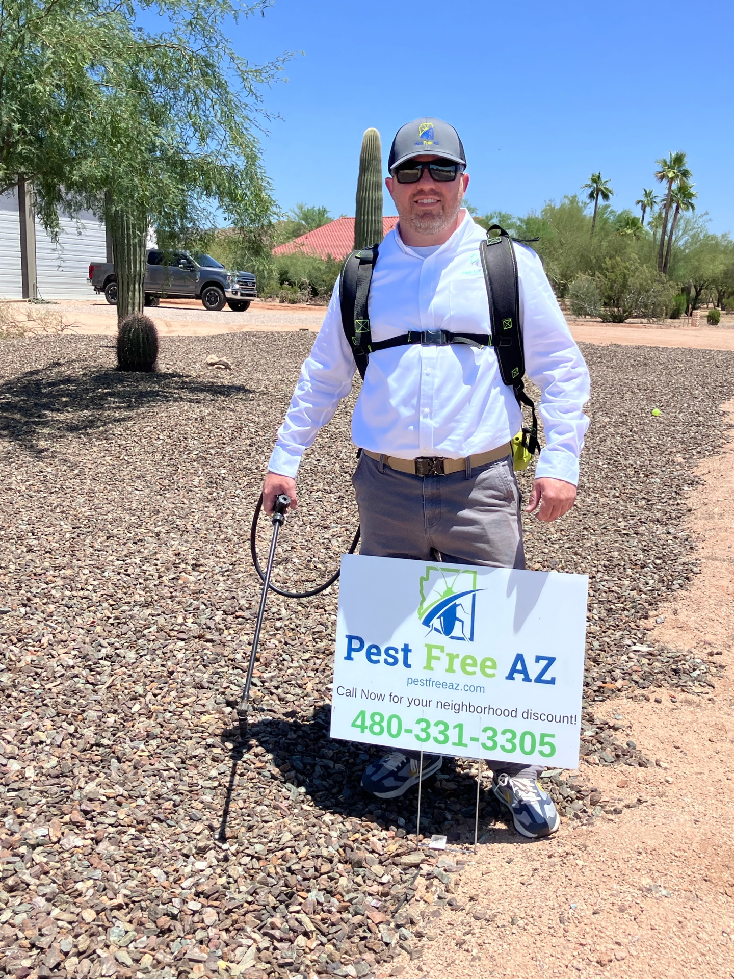 Matt, owner of Pest Free AZ, ready to serve Mesa homeowners